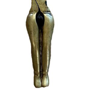 Fun Unique Gift: Solid Brass Lady Legs Nutcracker Vintage 1960's Risqué Naughty